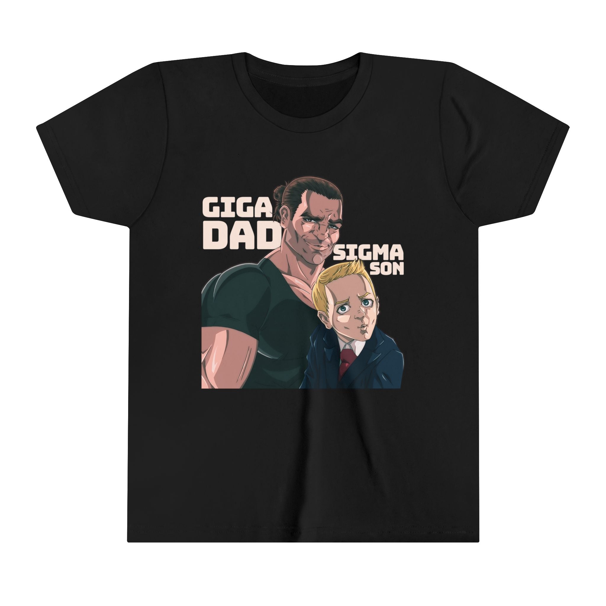 Youth Giga Dad Sigma Son Tee - Black