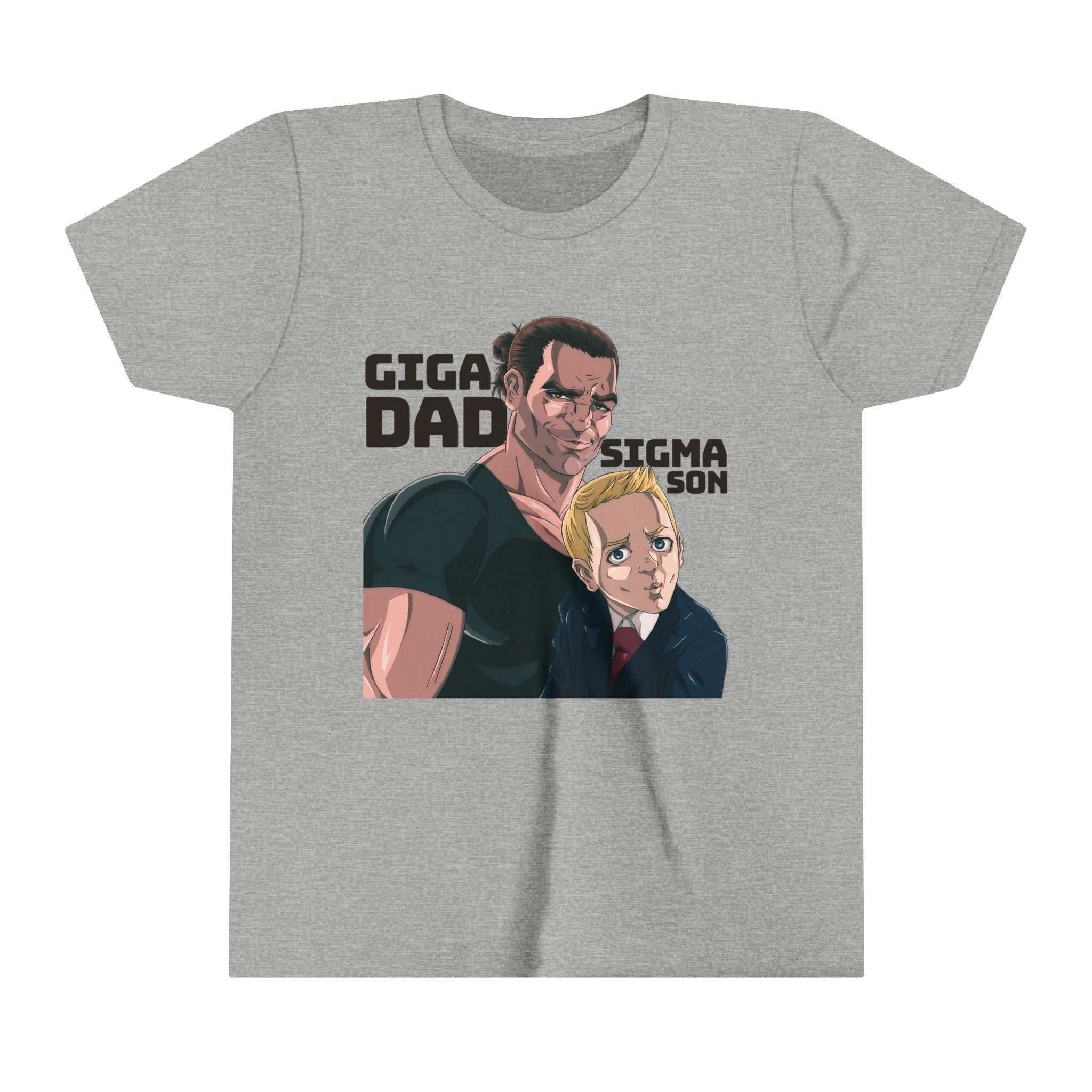 Youth Giga Dad Sigma Son Tee - Gray